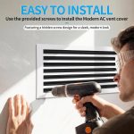 SOKNOCKK modern AC vent cover 30x14 white side view