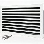 SOKNOCKK modern AC vent cover 30x18 white front view