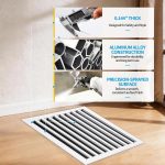 SOKNOCKK modern AC vent cover 30x18 white installed view
