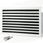 SOKNOCKK modern AC vent cover 30x20 white front view