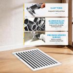 SOKNOCKK modern AC vent cover 30x20 white installed view