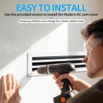 SOKNOCKK modern AC vent cover 36x6 white side view