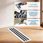 SOKNOCKK modern AC vent cover 36x6 white installed view