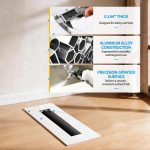 SOKNOCKK modern AC vent cover 12x2 white installed view