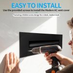 SOKNOCKK modern AC vent cover 12x2 black side view