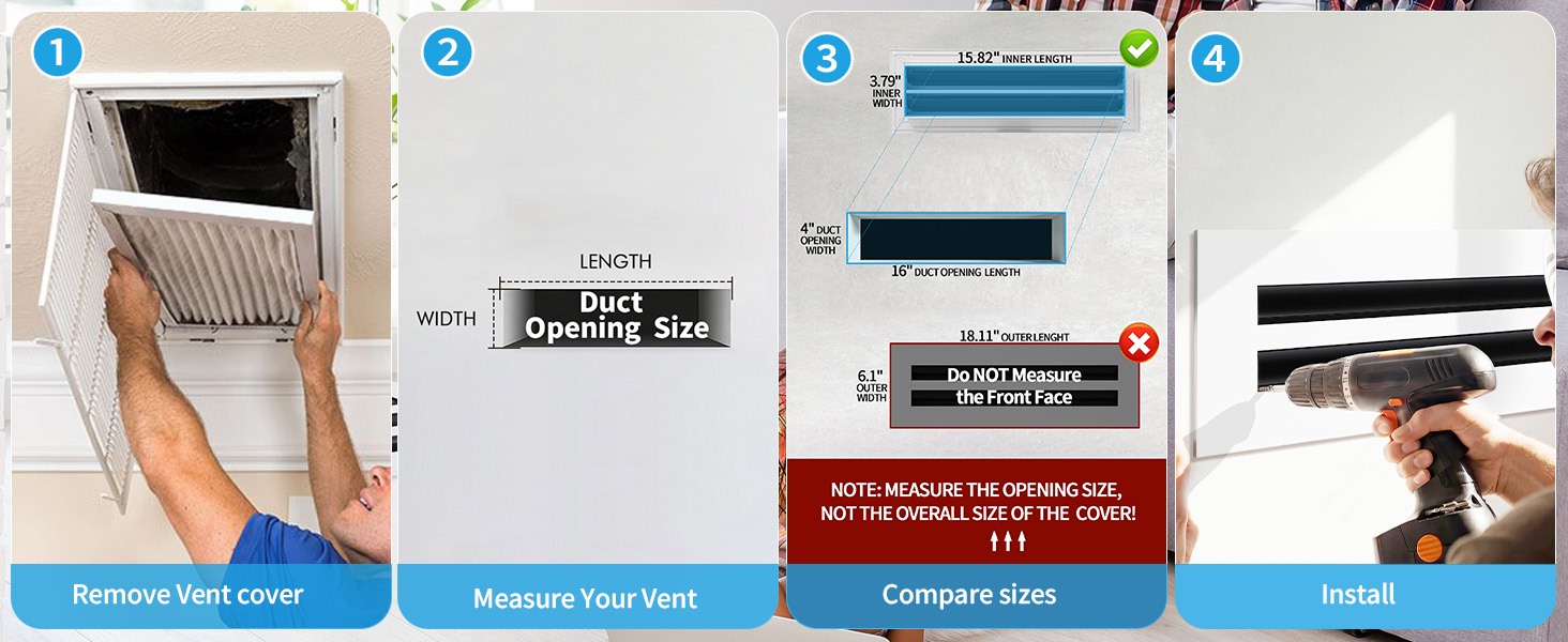 Verified how-to-measure graphic for a 16x4 opening