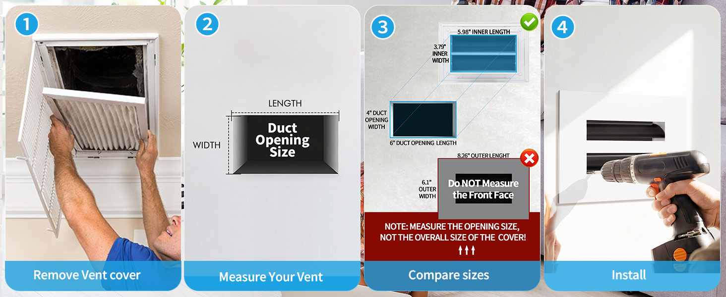 Verified how-to-measure graphic for a 6x4 opening